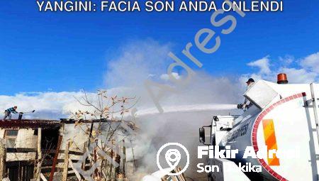 Kütahya Seyitömer’de Korkutan Ahır Yangını: Facia Son Anda Önlendi