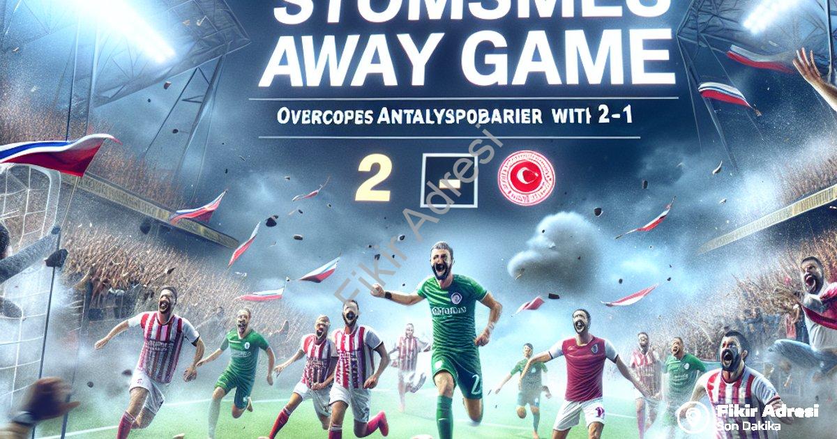 "Göztepe Deplasmanda Fırtına Gibi: Antalyaspor Engelini 2-1 ile Geçti" başlıklı haber için fotoreali