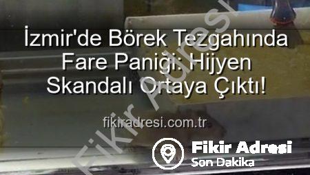İzmir’de Börek Tezgahında Fare Paniği: Hijyen Skandalı Ortaya Çıktı!