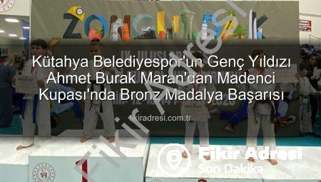 Kütahya Belediyespor’un Genç Yıldızı Ahmet Burak Maran’dan Madenci Kupası’nda Bronz Madalya Başarısı